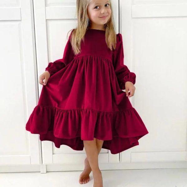Vestido terciopelo rojo