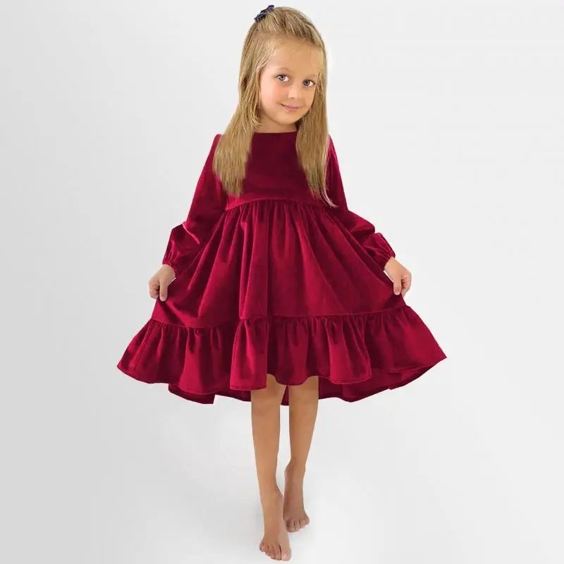 Vestido terciopelo rojo - Imagen 3